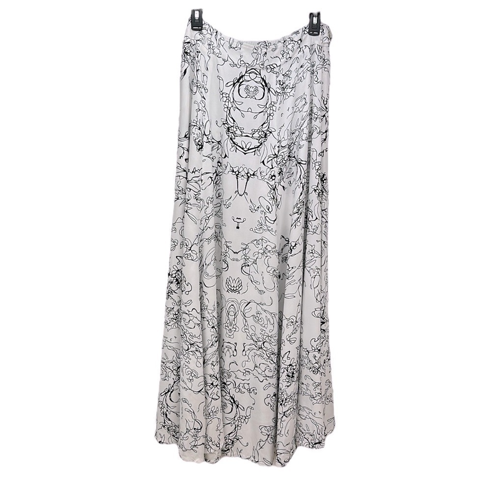 Soft Surroundings Summer Breeze Abstract Maxi Skirt TM Flowy Art to‎ Wear A-Line